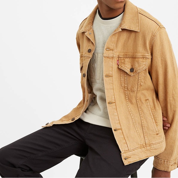 Levi's Other - NEW Levi’s Vintage Fit Camel Denim Trucker Jacket